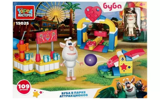Конструктор Город мастеров Буба в парке атракционов (109 деталей)