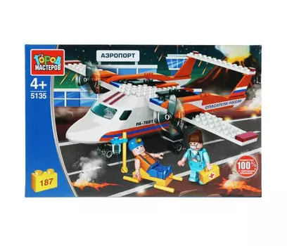 Конструктор Город мастеров Самолет службы спасения (187 деталей)