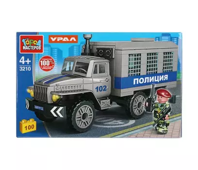 Конструктор Город мастеров Урал полиция (100 деталей)