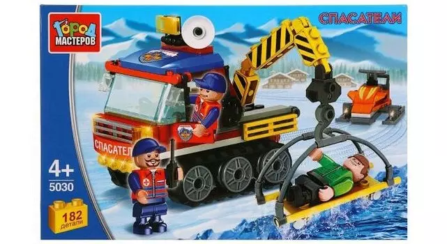 Конструктор Город мастеров Вездеход горных спасателей (182 детали)
