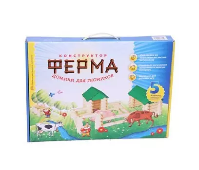 Конструктор Эра Ферма Домики для гномиков