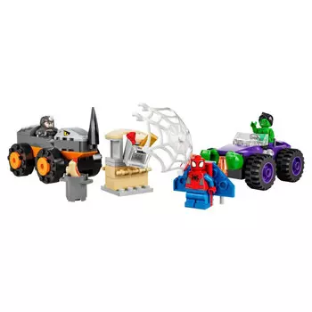 Конструктор Lego Spider man 10782 Лего Человек паук Схватка Халка и Носорога на грузовиках