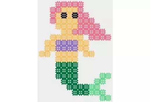 Конструктор Marioinex Вафельный микро Русалка (150 деталей)