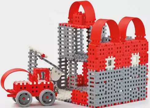 Конструктор Marioinex Вафельный мини Пожарник L