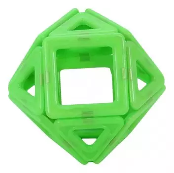 Конструктор Наша Игрушка магнитный светящийся (14 деталей)