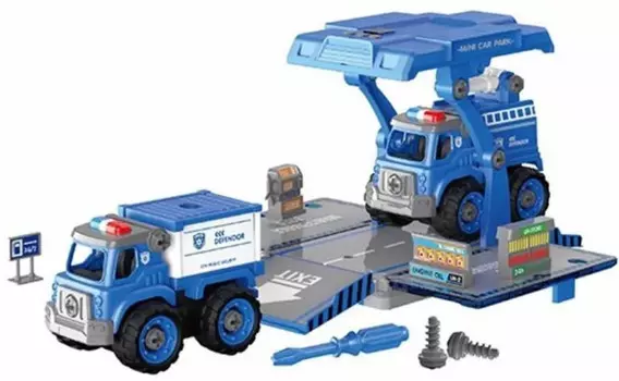 Конструктор Наша Игрушка скрутка Парковка со светом и звуком