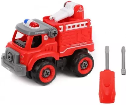 Конструктор Наша Игрушка скрутка Пожарная машина