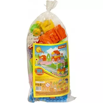 Конструктор Полесье Строитель (101 элемент)