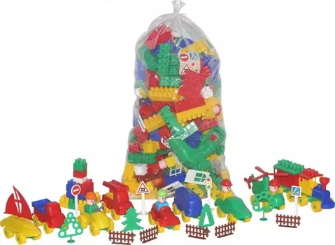 Конструктор Полесье Строитель (287 элементов)