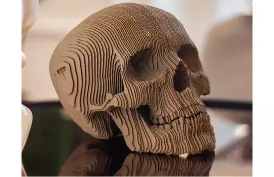 Конструктор Qbrix картонный 3D Череп