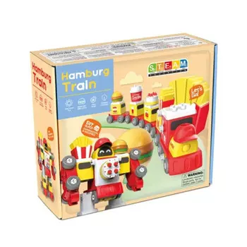 Конструктор Sharktoys поезд-трансформер Гамбургеры