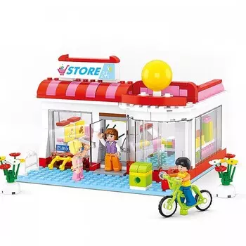 Конструктор Sluban Розовая мечта Супермаркет (289 деталей)