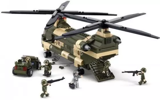 Конструктор Sluban Вертолёт (520 деталей)
