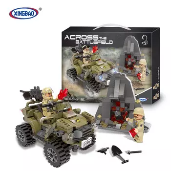 Конструктор XingBao Военный внедорожник XB-06010 (347 деталей)