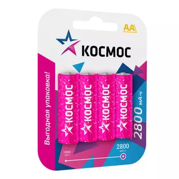 Космос Аккумулятор AAA HR6 2800 mAh NI-MH 4 шт.