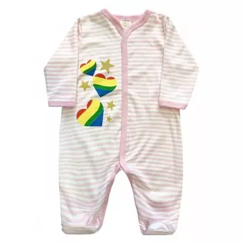 КотМарКот Комбинезон длинный рукав для девочки Ладошки