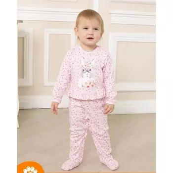 КотМарКот Комбинезон для девочки Flower Bunny 634109