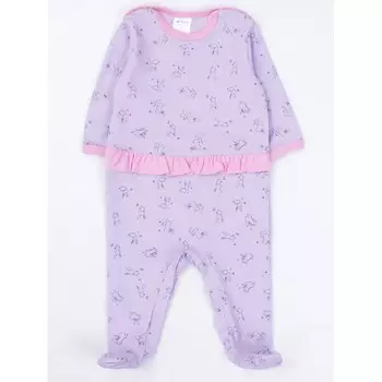 КотМарКот Комбинезон Фиалковый зайка