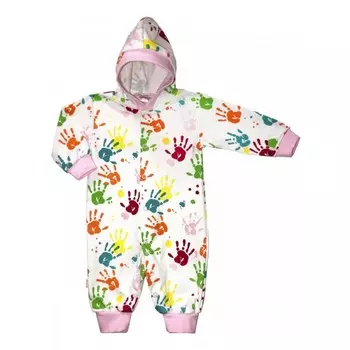КотМарКот Комбинезон с капюшоном для девочки Ладошки