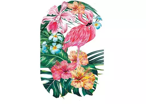 Коврик Aqua-Prime Spa для ванны Фламинго 68х38 см