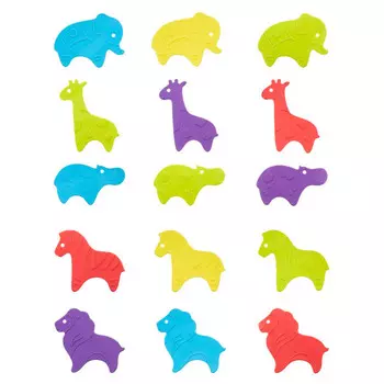 Коврик ROXY-KIDS мини антискользящий для ванны Safari 15 шт.