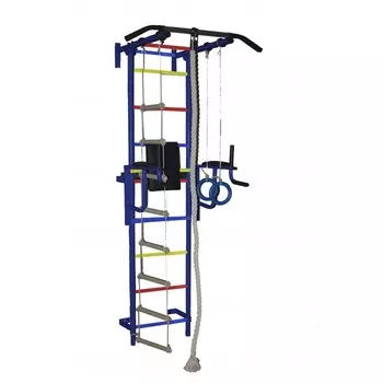 Крепыш Плюс Шведская стенка пристенная с брусьями - 1 ПВХ