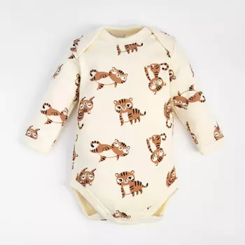 Крошка Я Боди с длинным рукавом Тигруля