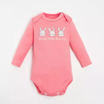 Крошка Я Боди с длинным рукавом Зайчики