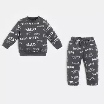Крошка Я Комплект Hello (джемпер и брюки)