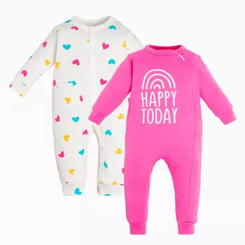 Крошка Я Комплект комбинезонов Love 2 шт.