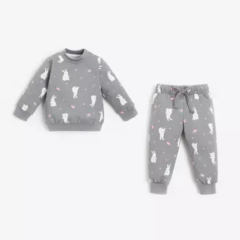 Крошка Я Комплект Кролики (джемпер и брюки)