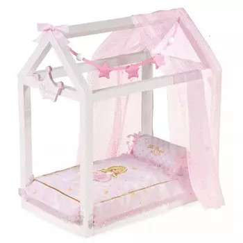 Кроватка для куклы DeCuevas с аксессуарами Мария 55 см