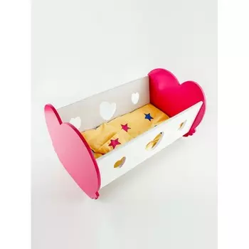Кроватка для куклы Коняша люлька Валентинка