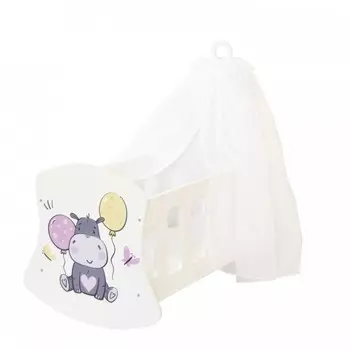 Кроватка для куклы Paremo Люлька с балдахином Мимими Крошка Дори Мини