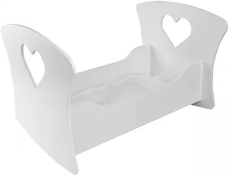 Кроватка для куклы Paremo Люлька Сердце