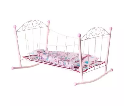 Кроватка для куклы Yako металлическая