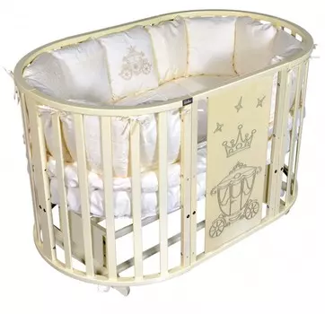 Кроватка-трансформер Bellini Laura Royal 6 в 1 универсальный маятник