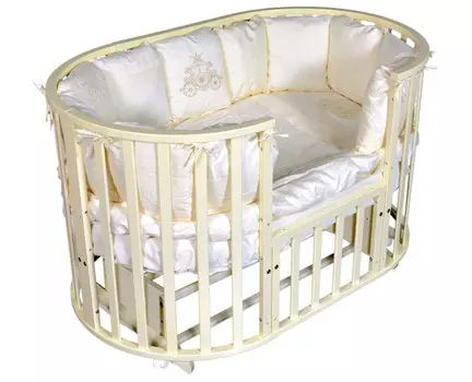 Кроватка-трансформер ByTwinz Lana 1 6 в 1 (универсальный маятник)