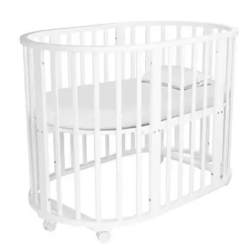 Кроватка-трансформер Forest kids круглая Lavatera 6 в 1 (колесо)