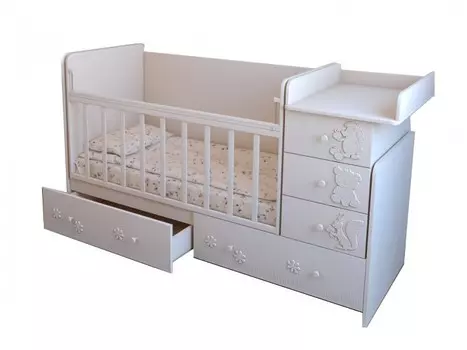 Кроватка-трансформер Forest kids Лесная сказка маятник поперечный