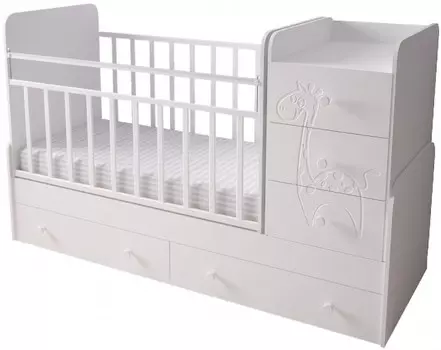 Кроватка-трансформер Forest kids Lovely Giraffe Electric swing с автоматическим укачиванием