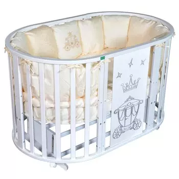 Кроватка-трансформер Palermo Betty Royal 6 в 1 универсальный маятник