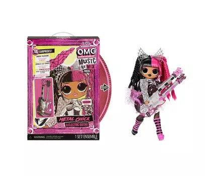 L.O.L. LIL Outrageous Surprise Кукла OMG Remix Rock-Metal Chick and Electric Guitar
