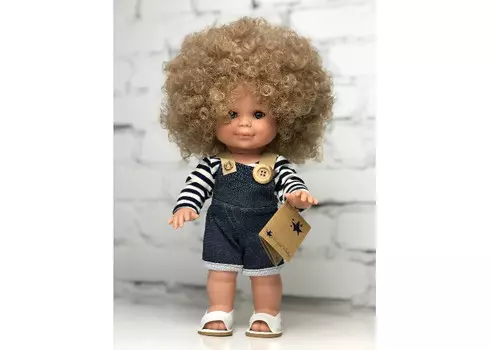 Lamagik S.L. Кукла Бетти в комбинезоне с кудрявыми волосами 30 см