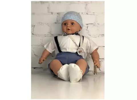 Lamagik S.L. Пупс Бобо в шортах и шапочке мальчик 65 см