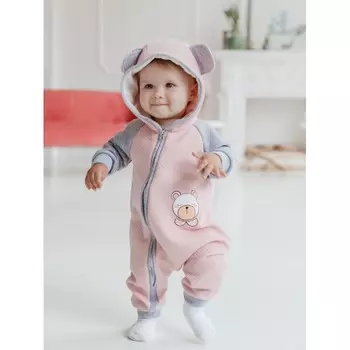 Лапушка Комбинезон с капюшоном Мишка