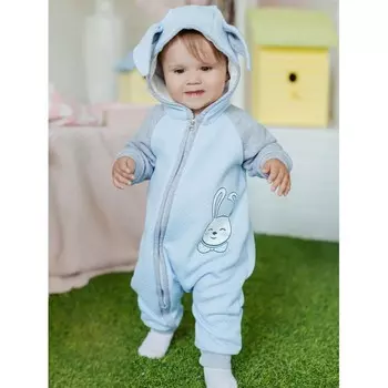 Лапушка Комбинезон с капюшоном Зайка к802