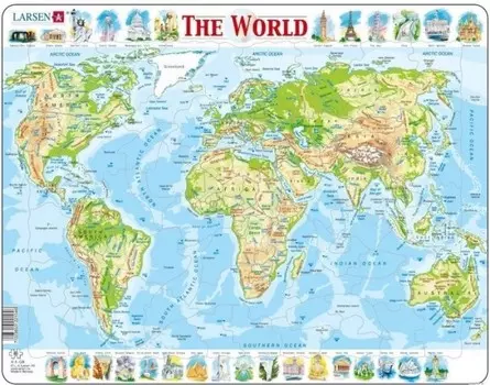 Larsen Пазл Мир (Английский)