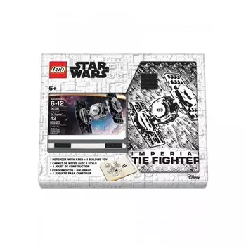 Lego Star Wars Книга для записей с ручкой и минифигурой TIE Fighter