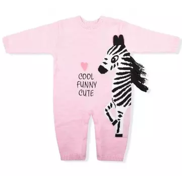 Leo Комбинезон вязаный Зебра
